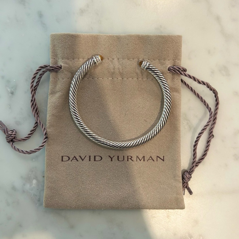 David Yurman Citrine and Pavé Diamonds bracelet